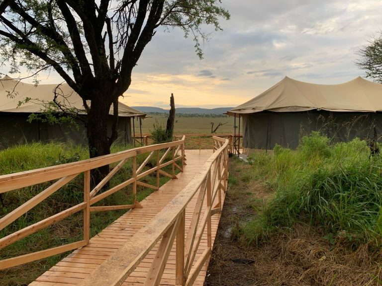 Entrance to Family Inter Connected Tents